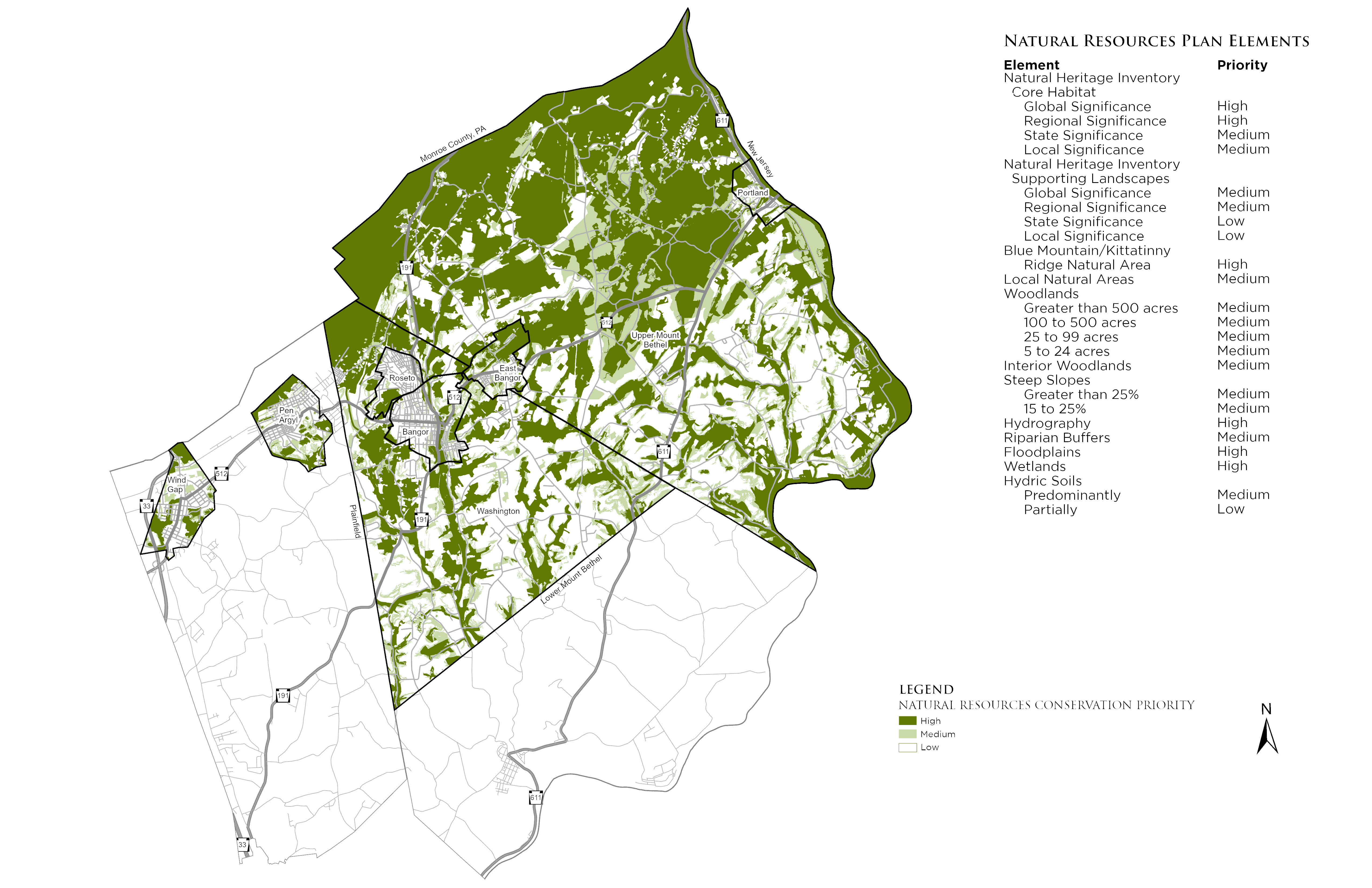 Plan Slate Belt Natural Resources Plan Map